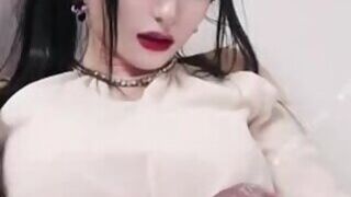 Incredible Hot Shemale Jizz Explosion 15