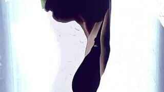 smoking sissy slut seduction in platform heels & lingerie