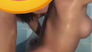 This guy penetrated me while we were in the bathroom and made me moan so good from the amazing