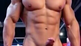 Shemale Muscle AI Cumshot