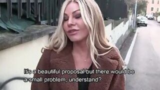 Exclusive - Amateur - Italian MILF Cheats on Her Husband for 1,000 - English subtitles