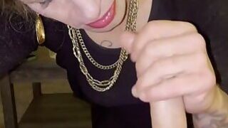 Obviously this sissy is addicted to cock