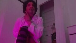 Sheer showing off her bulging little ass