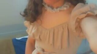 Teen blue thong mast