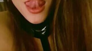 The Most Beautiful Model Slaps and Makes Him Suck her