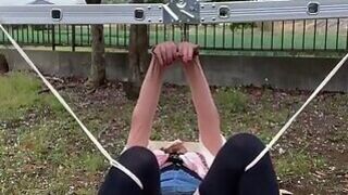 No183 Hanging training with a ladder