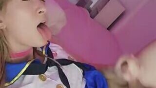 Lonely girls milking themselves