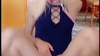 Bimbo Tranny Knotty Eats Her Own Cum