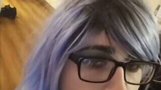 Crossdresser swallow bbc cum