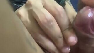 Fucking the silicone pussy until I cum inside it.