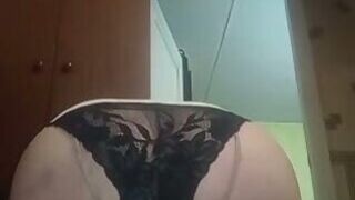 My asshole in panties and dick