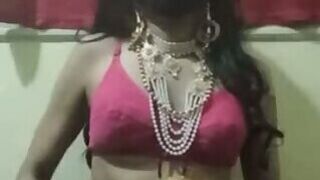 Hot Indian Shemale Showing Hot Penis