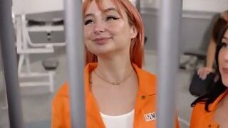 Jail warden fuck this two horny inmates