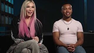 Blonde TS Loves Black Bitch Cuntboy