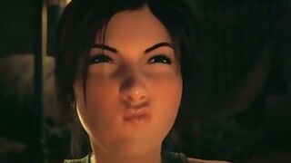 Lara Croft taking Futanari Cock
