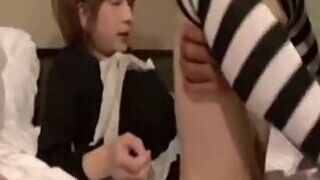 Japanese Ladyboy gets Dominated