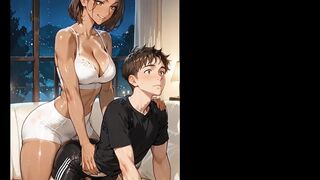 Naughty Tranny Couple Cosplay Night AI GENERATED