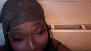 Black Sissyslut Gets Throatfucked by Arab Dom