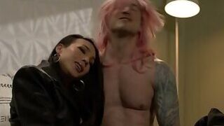Hunk Cops Pound The Ass Of This Slut TS