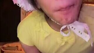 My submissive Sissy Exi loves to suck cocks deep