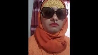Desi HijaBee Muslimah Orange Slutty Sissy CD in ❤️ with Secret BF A@riyan~02~11~122!!