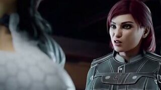 Futa on Female: Miranda X Femshep(3D Animation)