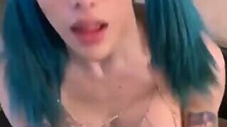 Cumming on a big dick