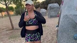 MILF went for a walk in the street and ended up getting fucked by the black guy.