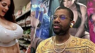 Thicc Bowling Ball Transgender Cums All Over, Juicy Transgender Girl Cumming In A Grocery Store,