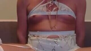 Cd sissygasm in outfit wife picked out