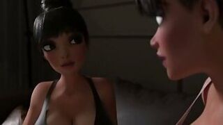 More then Friend: Double Snuggle (3D Futa Anime)