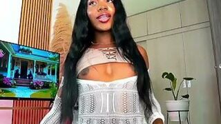 ebonuy with huge cock cums