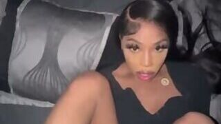Hot Ebony Trans Girl Taking BBC in Doggy and Missionary