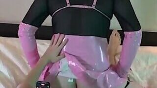 Fucking Sexy Sissy in Chastity - Compilation 8