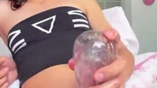 Hot trans with fleshlight
