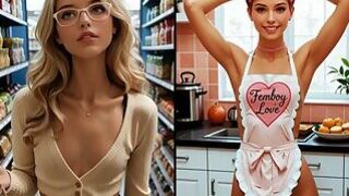 AI Femboy images in video stream