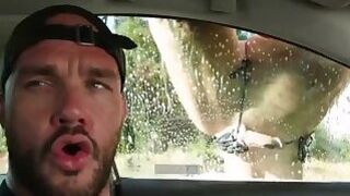 Hot Trans Carwash Babe Gets  Ass Pounded Hard By Big Cock - GenderXFilms