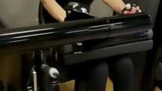 P gym bathroom cum and pee