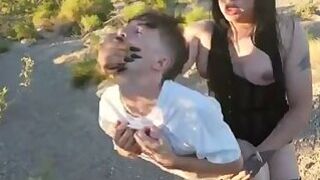 Shes fucking him outside