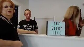 Sissy CockSucker tries out a private GloryHole