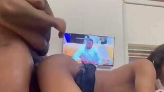Petite tranny fucked in her small asshole by a big black dude