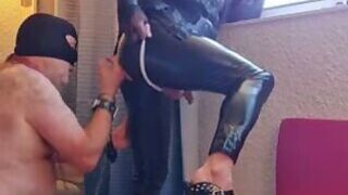 Smoking mature fetish crossdresser