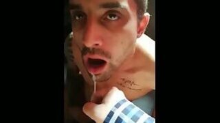 Milk in my mouth