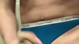 April blue thong mast