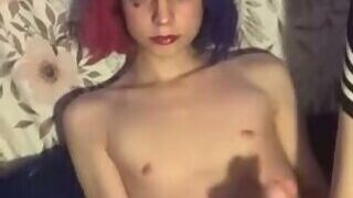 Beautiful Femboy Masturbating